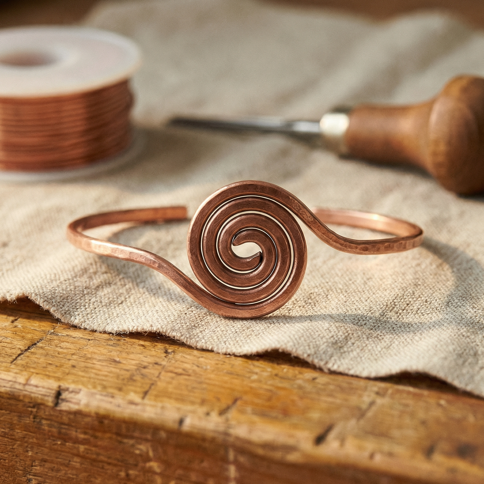 Margaret's Coil Copper Anklet