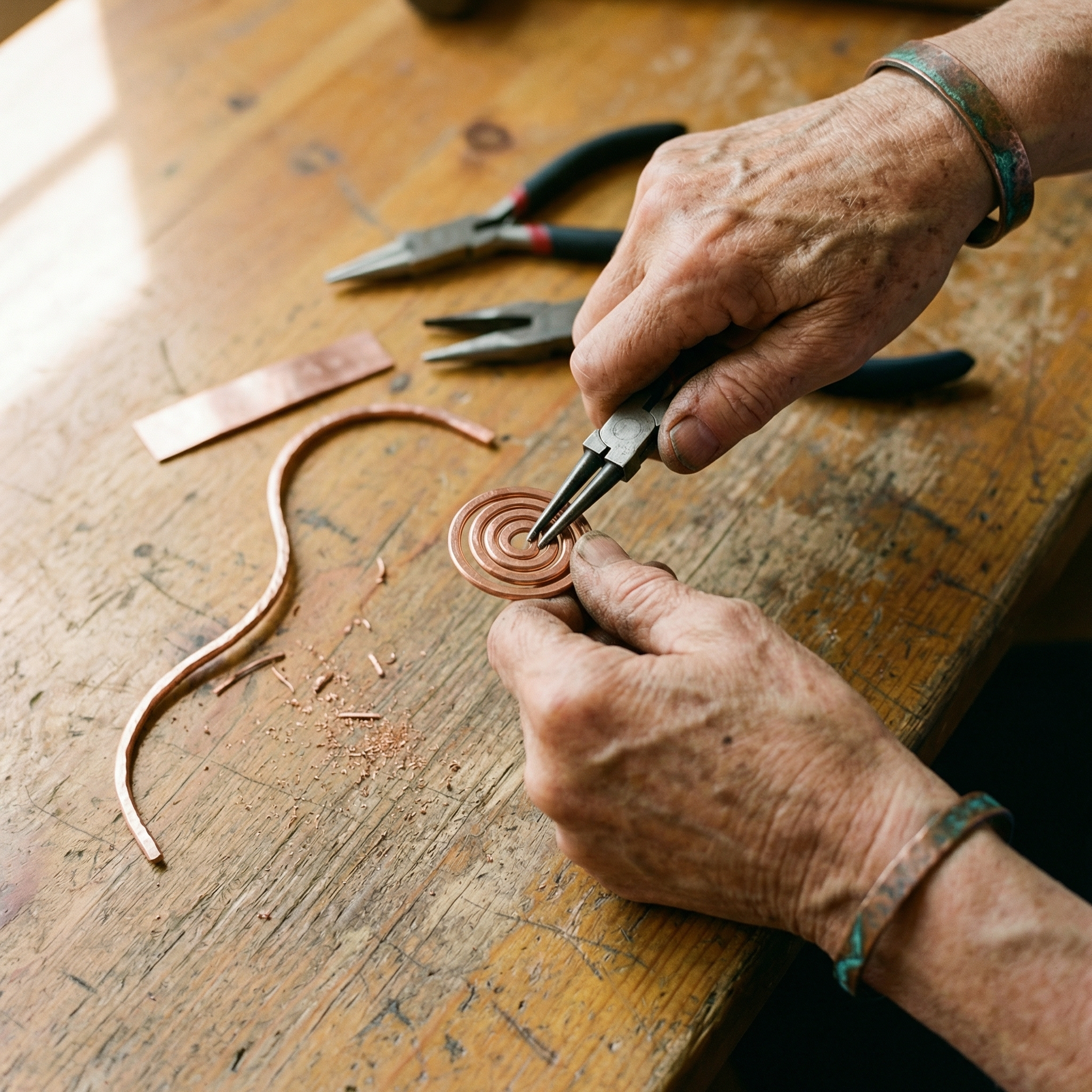 Margaret's Coil Copper Anklet