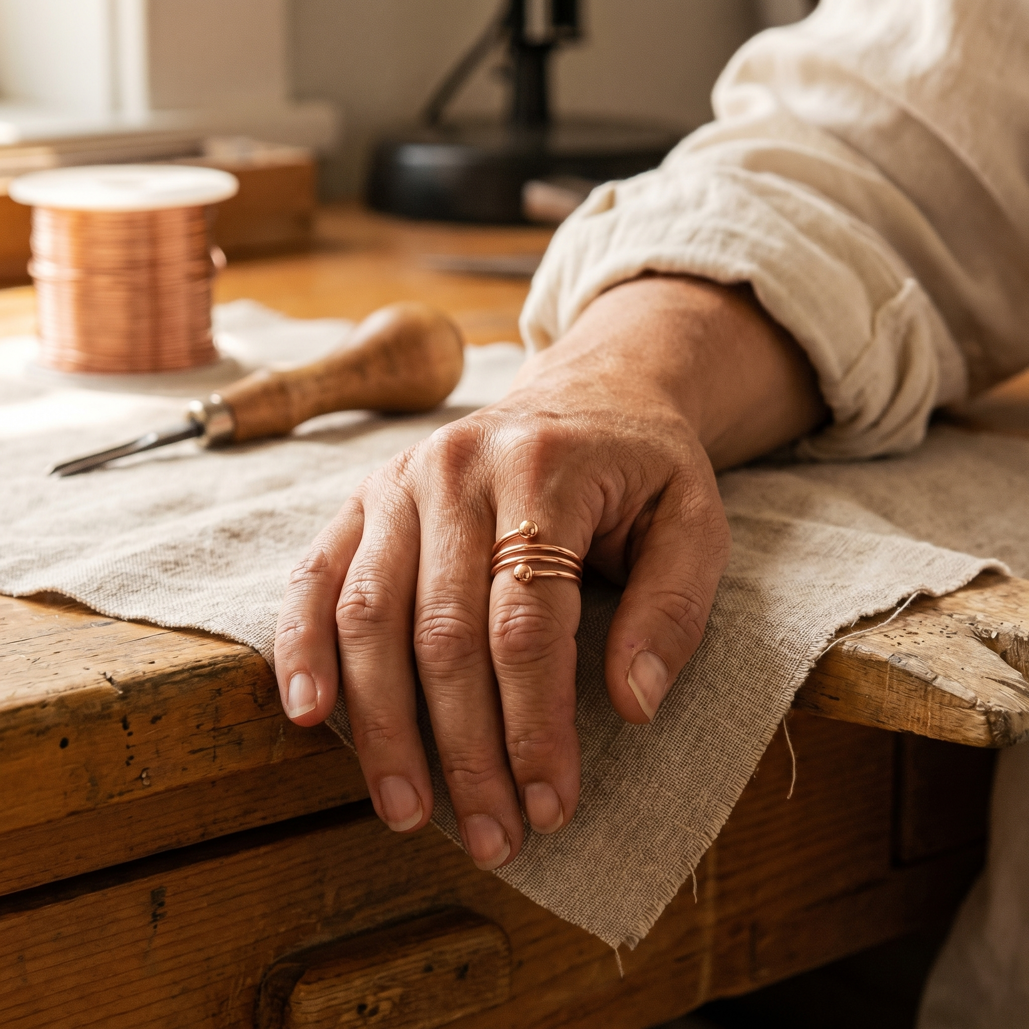 Margaret's Silt Copper Ring