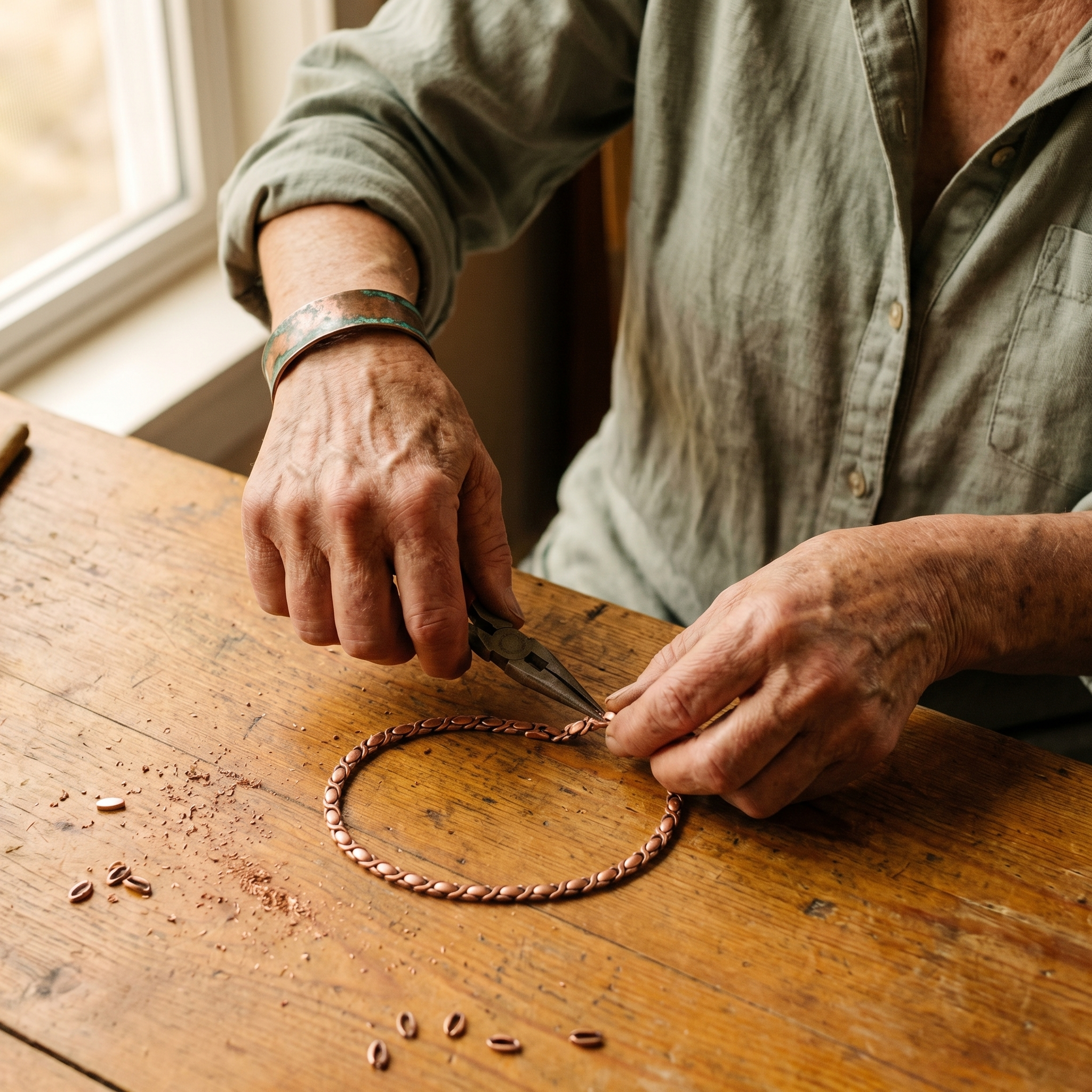 Margaret's Cedar Copper Necklace