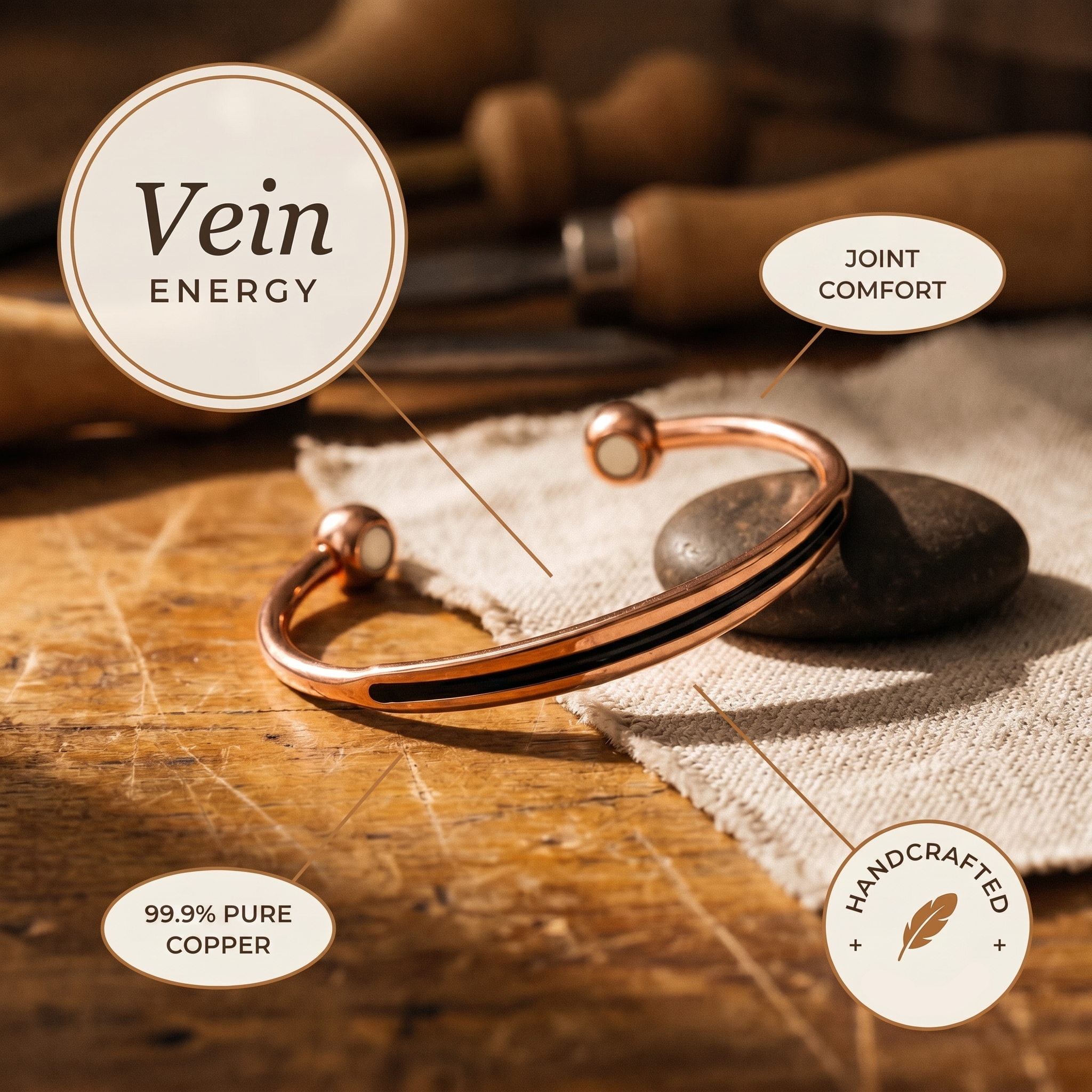 Margaret's Vein Copper Bracelet