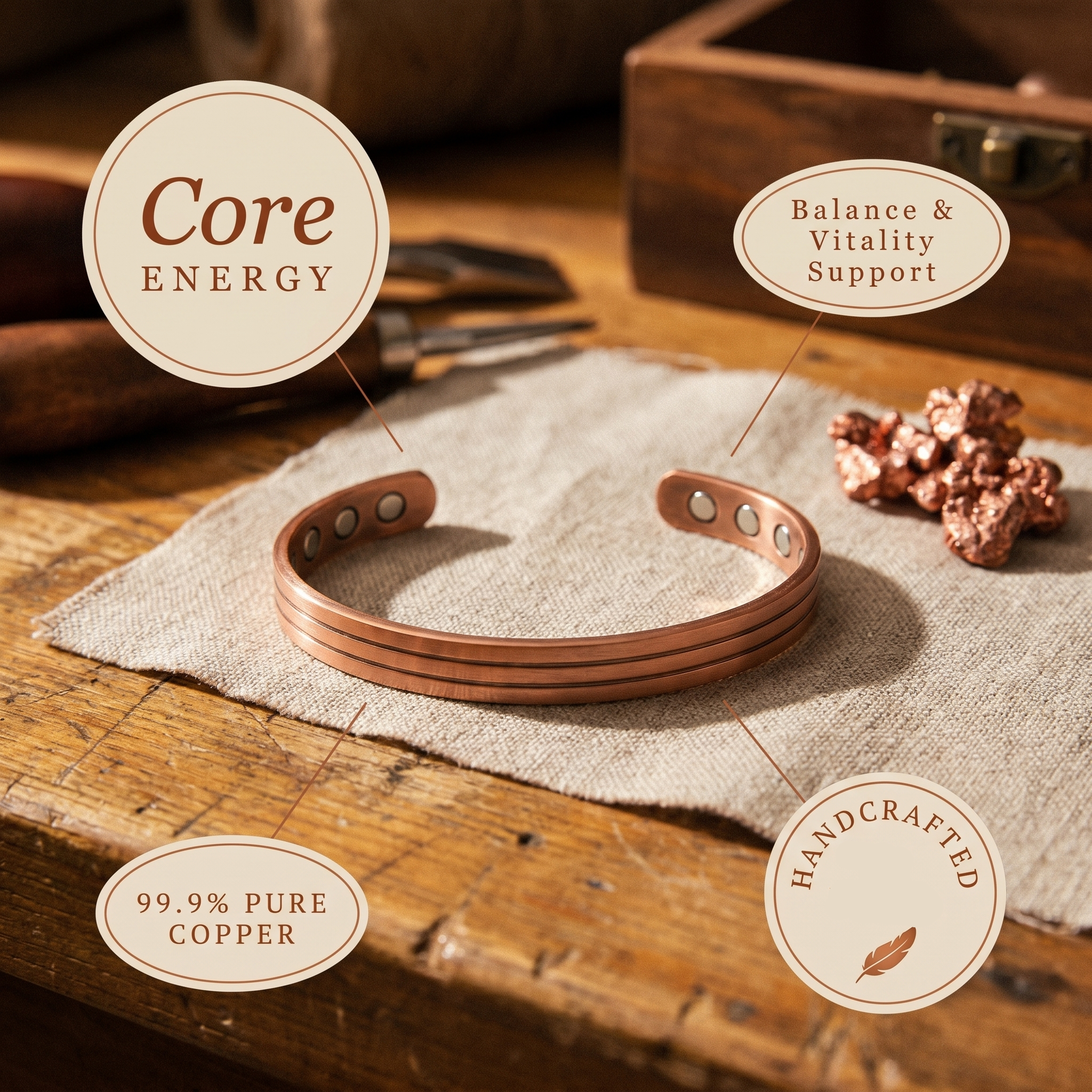 Margaret's Core Copper Bracelet