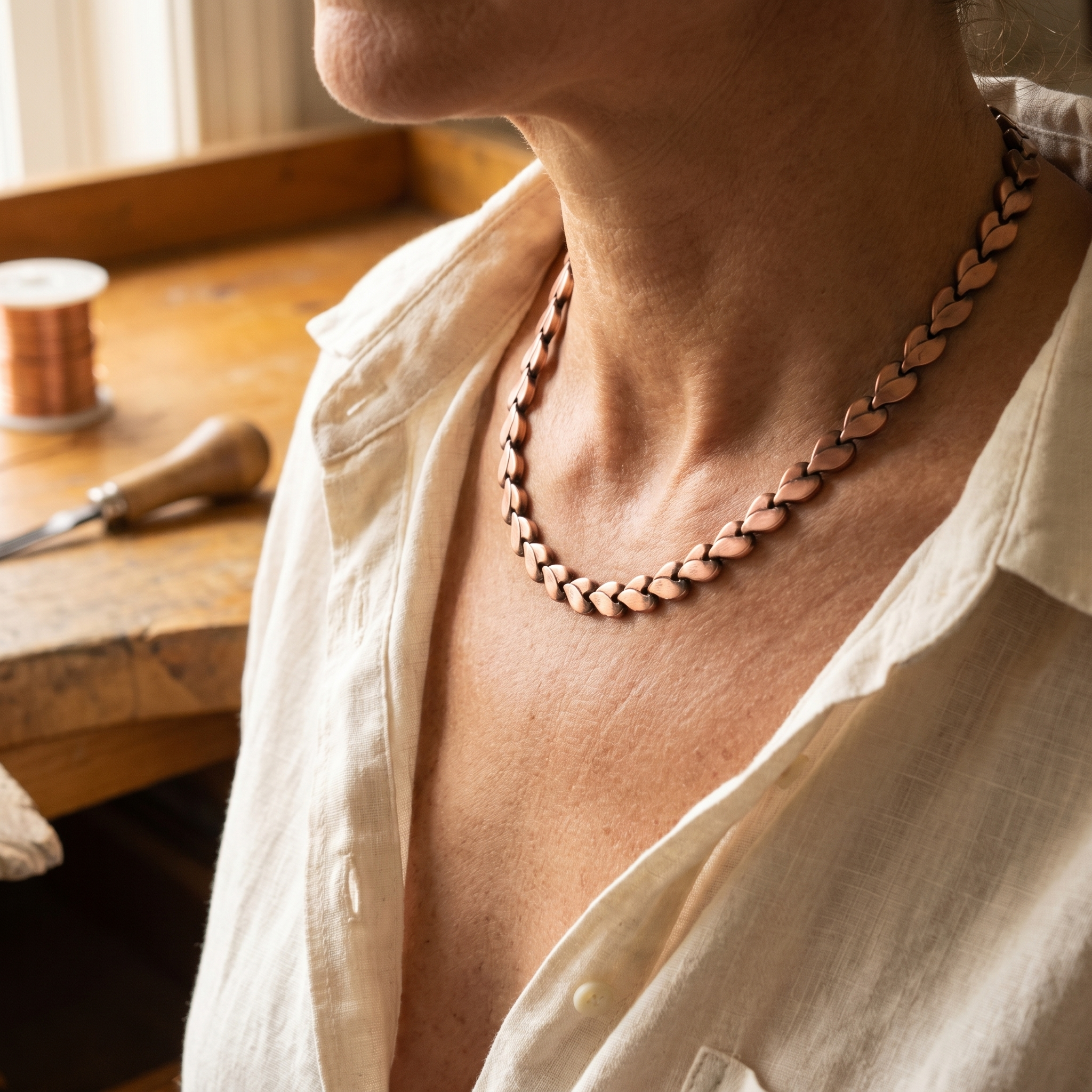 Margaret's Briar Copper Necklace