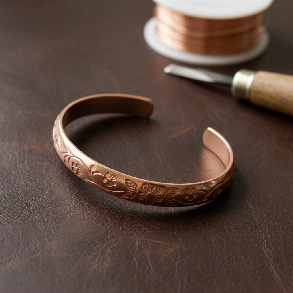 Margaret's Bloom Copper Bracelet
