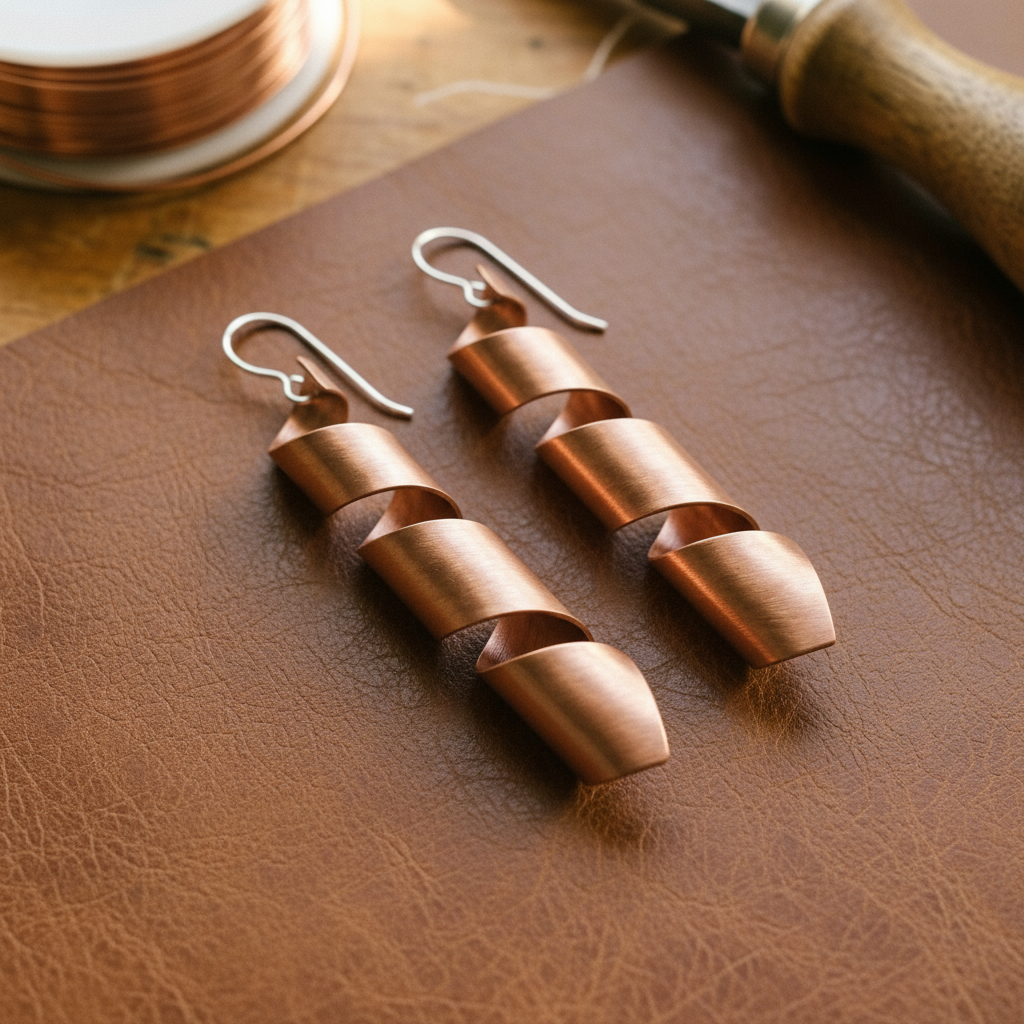 Margaret's Dusk Copper Earrings