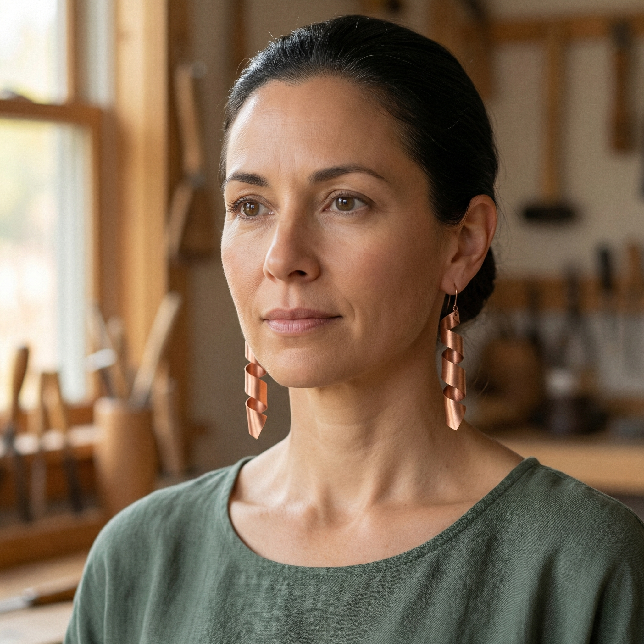 Margaret's Dusk Copper Earrings