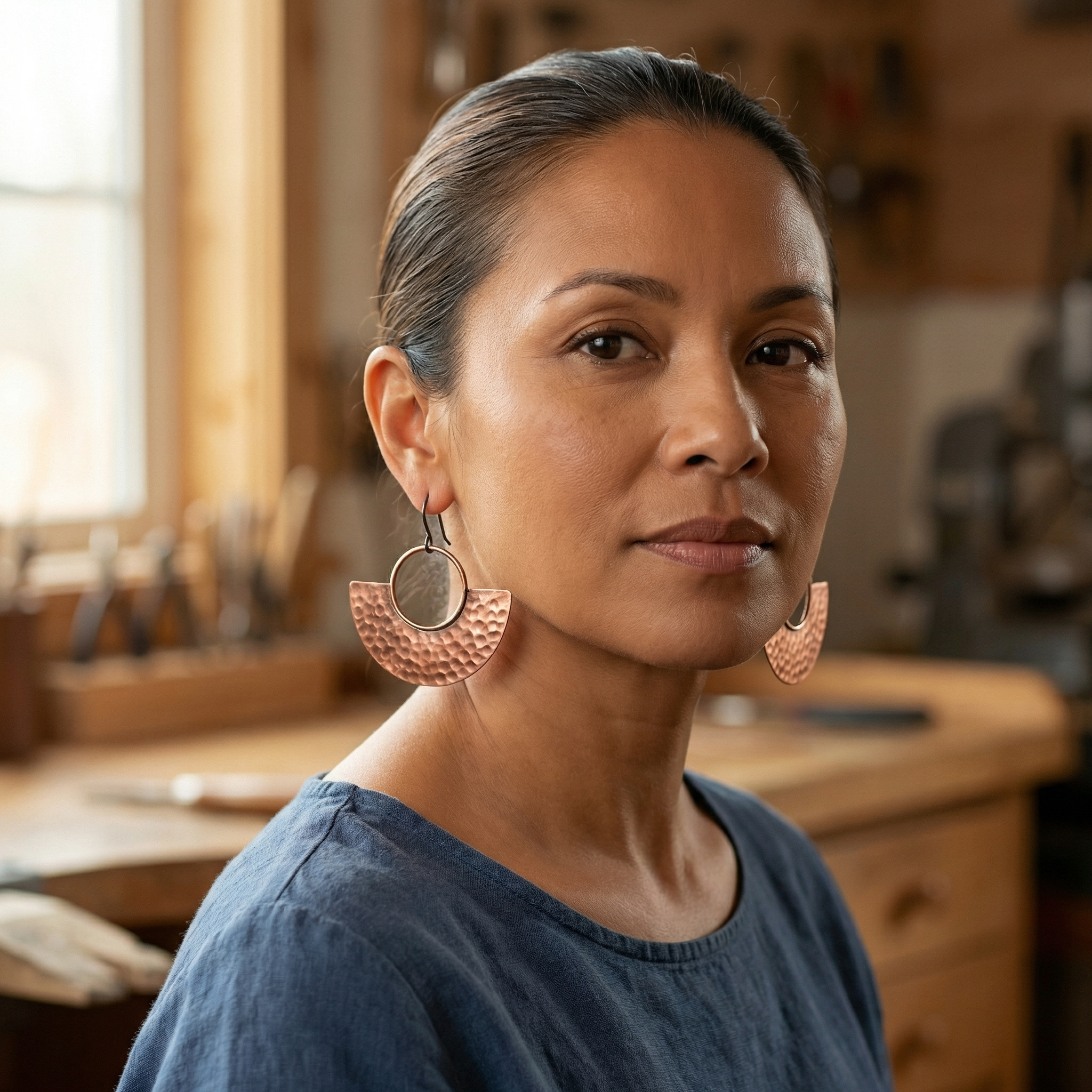 Margaret's Sol Copper Earrings