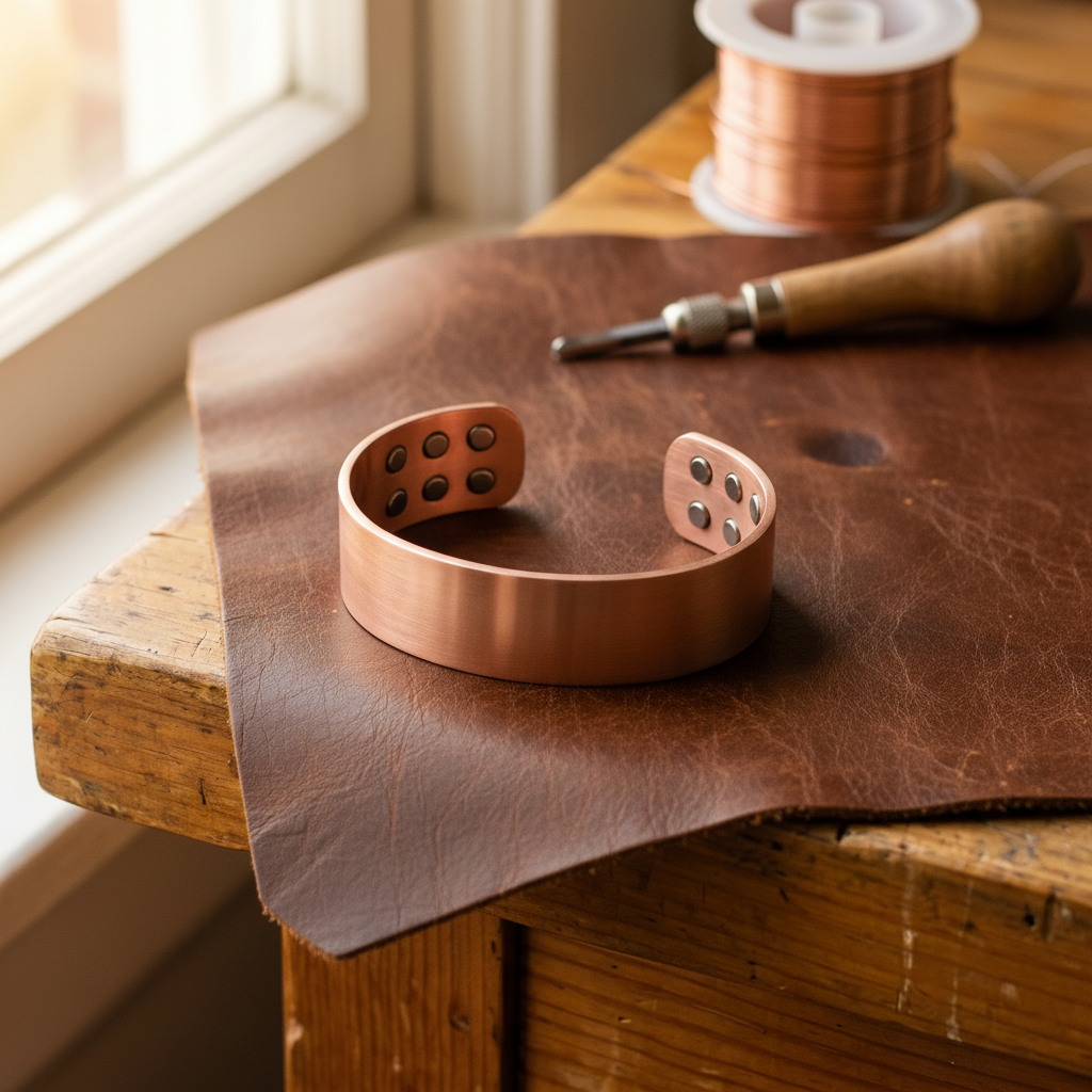 Margaret's Anvil Copper Bracelet