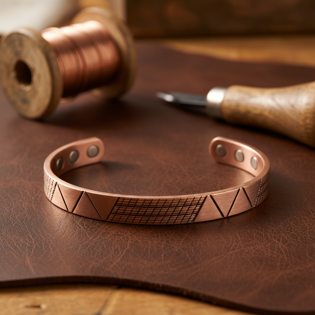 Margaret's Crest Copper Bracelet